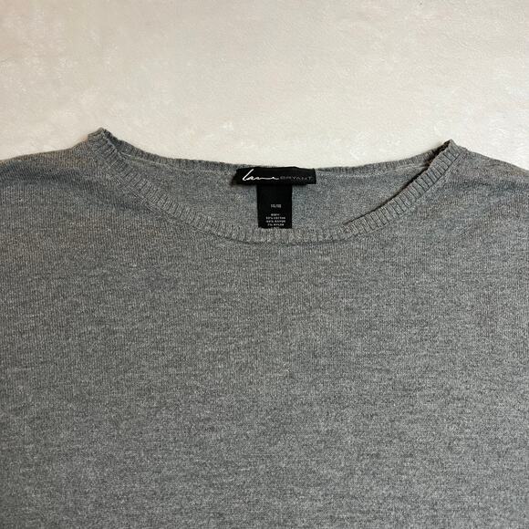 Lane Bryant Pullover Lace Trim Knit Sweater Size 14/16 Classic Minimalist - Picture 3 of 7